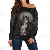 Gothic Cat SED-0504 Off Shoulder Sweaters