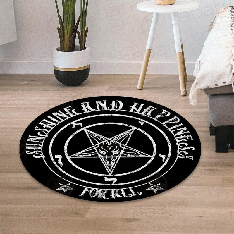 Satan Sunshine And Happiness For All SED-0505 Round Carpet