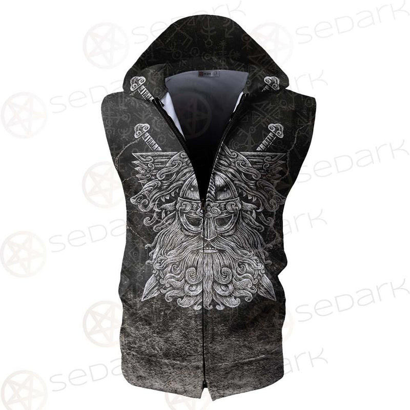 Viking Art SED-0509 Zip Sleeveless Hoodie