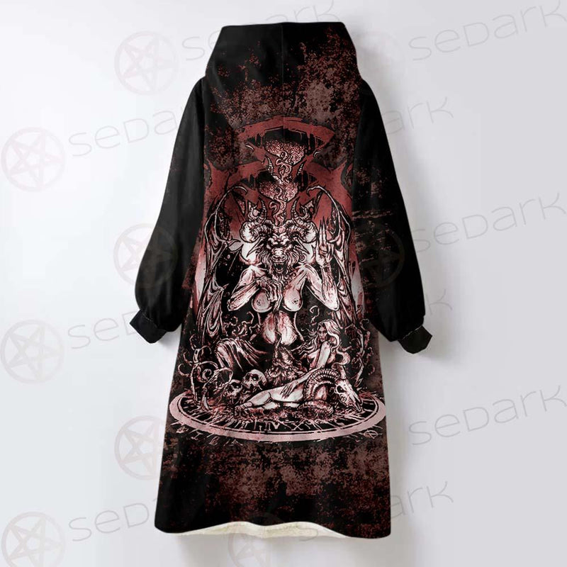 Satan Angry SED-0513 Oversized Sherpa Blanket Hoodie