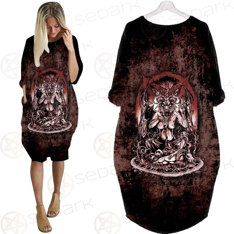 Satan Angry SED-0513 Batwing Pocket Dress