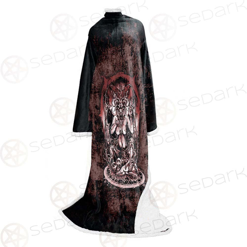 Satan Angry SED-0513 Sleeved Blanket
