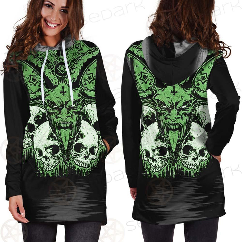 Satan Skull SED-0521 Hoodie Dress