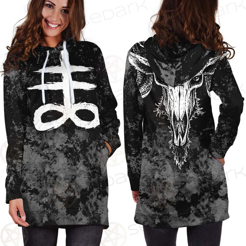 Satanic Symbol SED-0522 Hoodie Dress