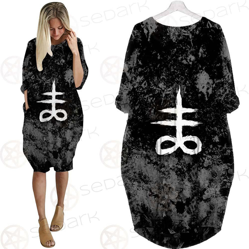 Satanic Symbol SED-0522 Batwing Pocket Dress