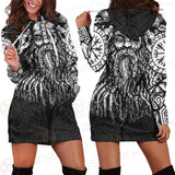 Viking Symbols Pattern SED-0523 Hoodie Dress