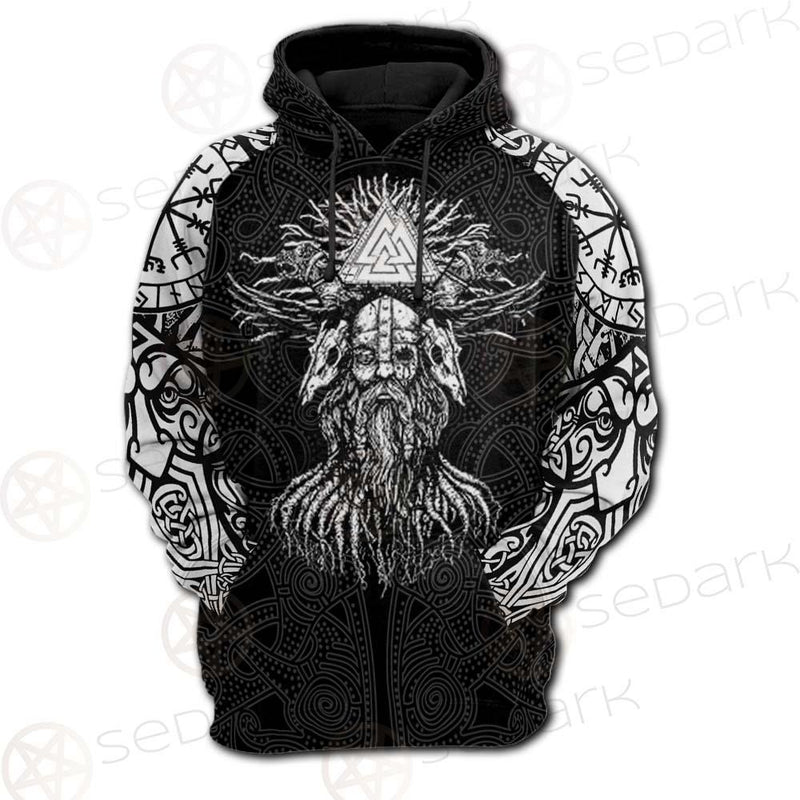 Viking Symbols Pattern SED-0523 Hoodie & Zip Hoodie Raglan