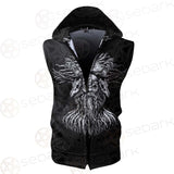 Viking Symbols Pattern SED-0523 Zip Sleeveless Hoodie