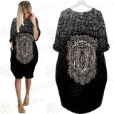 Viking God Odin SED-0524 Batwing Pocket Dress