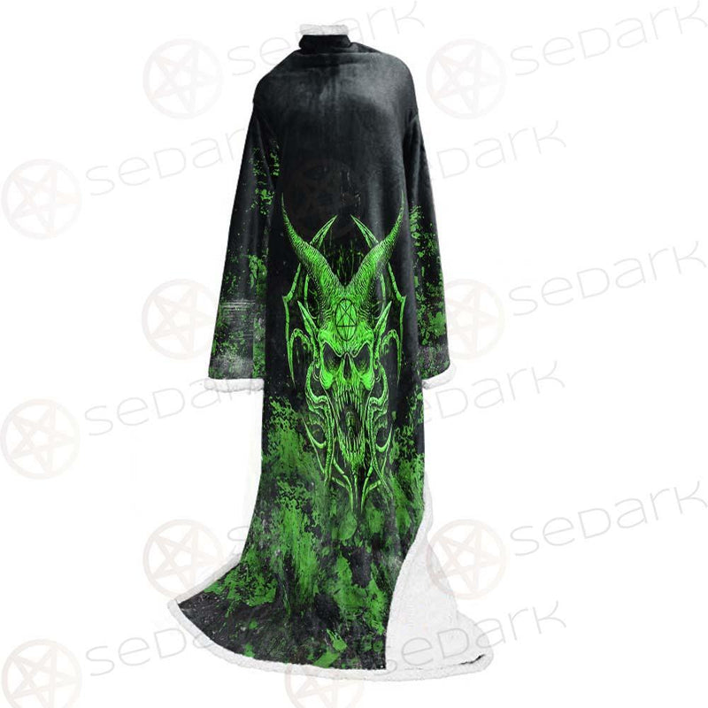 Satan Skull SED-0525 Sleeved Blanket