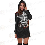 Satan Skull Symbols SED-0526 Hoodie Dress