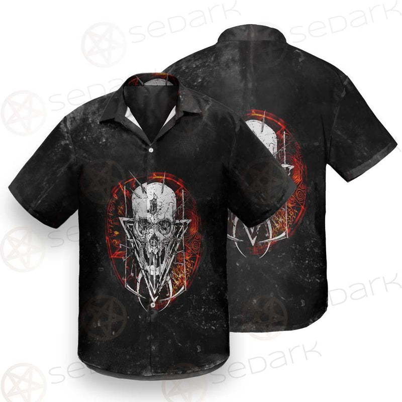 Satan Skull Symbols SED-0526 Shirt Allover