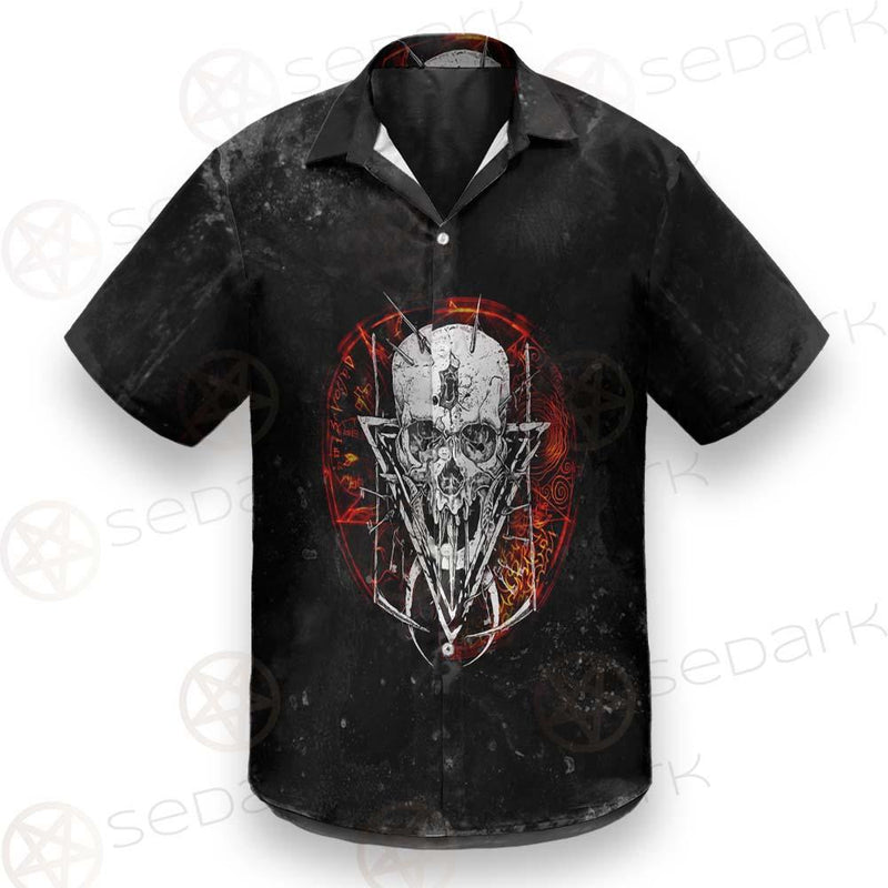 Satan Skull Symbols SED-0526 Shirt Allover