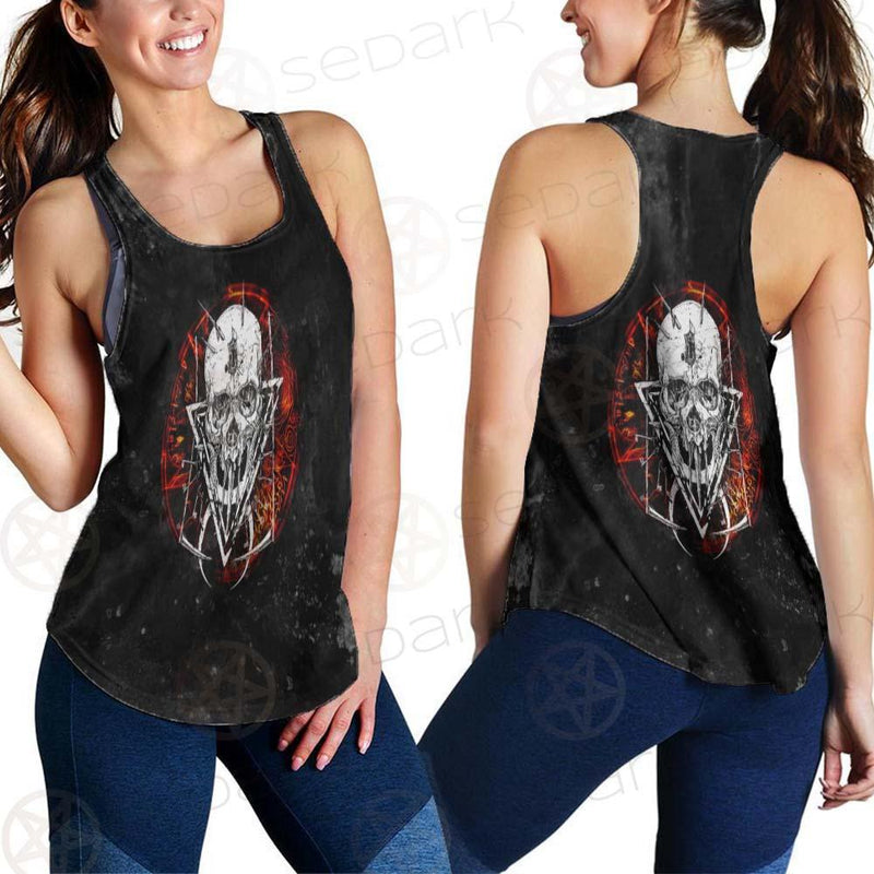 Satan Skull Symbols SED-0526 Women Tank Top