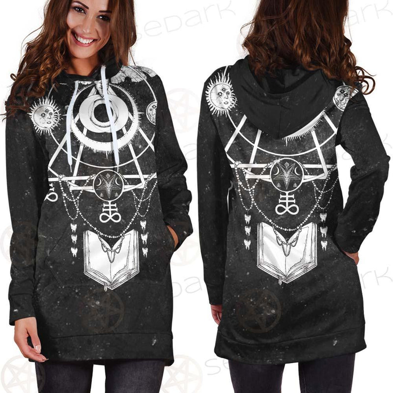 Occult Satan Symbols SED-0527 Hoodie Dress