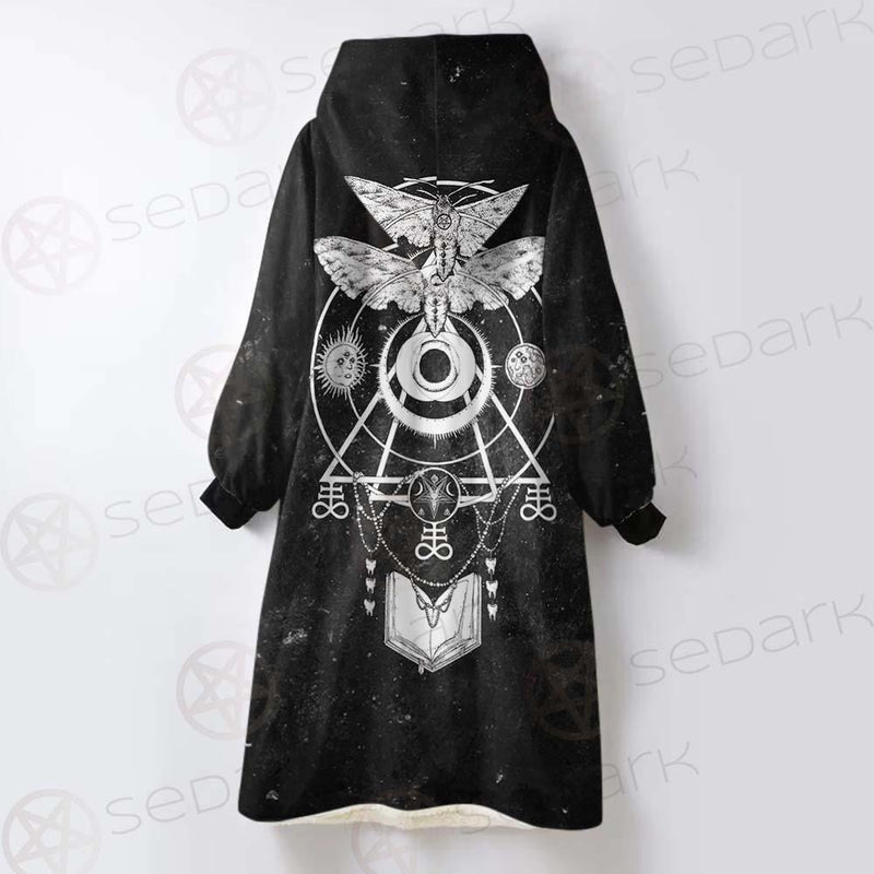 Occult Satan Symbols SED-0527 Oversized Sherpa Blanket Hoodie