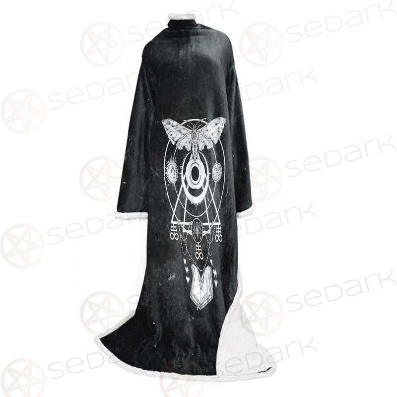 Occult Satan Symbols SED-0527 Sleeved Blanket