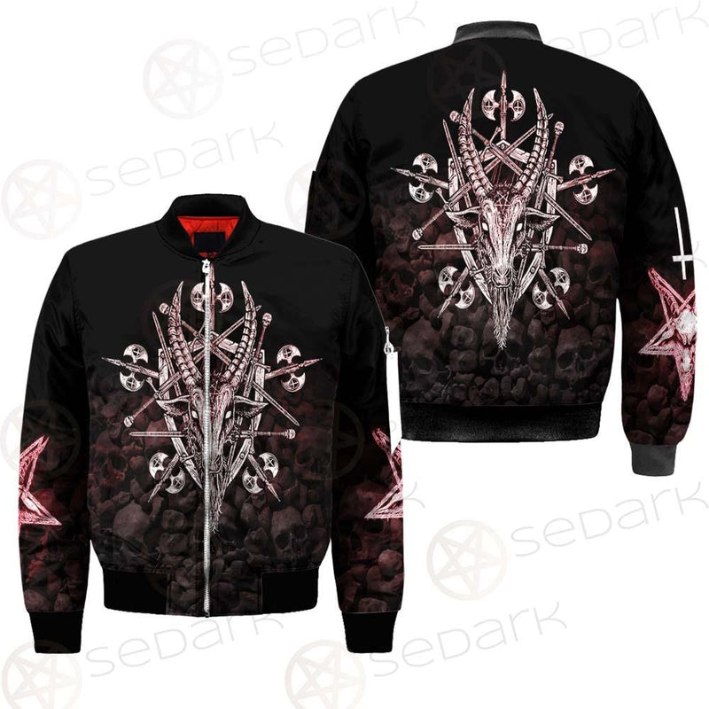 Satan Skull Cross Inverted SED-0528 Jacket