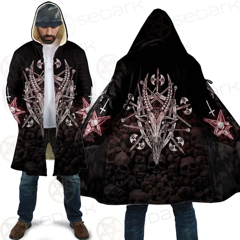 Satan Skull Cross Inverted SED-0528 Cloak