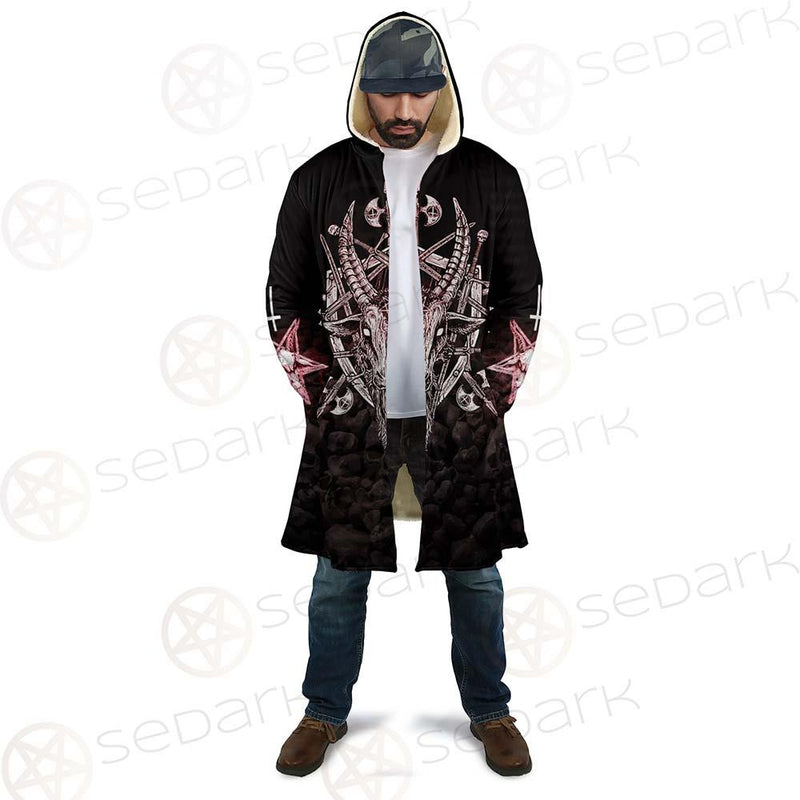 Satan Skull Cross Inverted SED-0528 Cloak