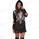Satan Skull Cross Inverted SED-0528 Hoodie Dress
