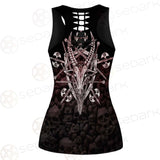 Satan Skull Cross Inverted SED-0528 Women Tank Top