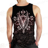 Satan Skull Cross Inverted SED-0528 Men Tank-tops