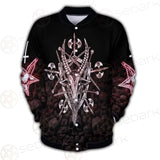 Satan Skull Cross Inverted SED-0528 Button Jacket