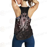 Satan Skull Cross Inverted SED-0528 Women Tank Top