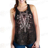 Satan Skull Cross Inverted SED-0528 Women Tank Top