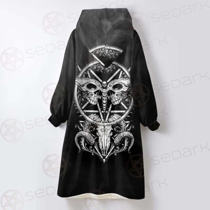 Occult Satan SED-0529 Oversized Sherpa Blanket Hoodie