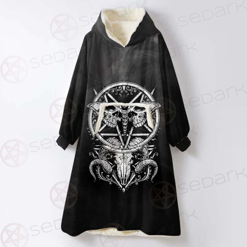 Occult Satan SED-0529 Oversized Sherpa Blanket Hoodie