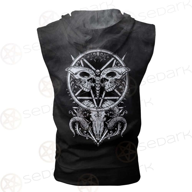Occult Satan SED-0529 Zip Sleeveless Hoodie