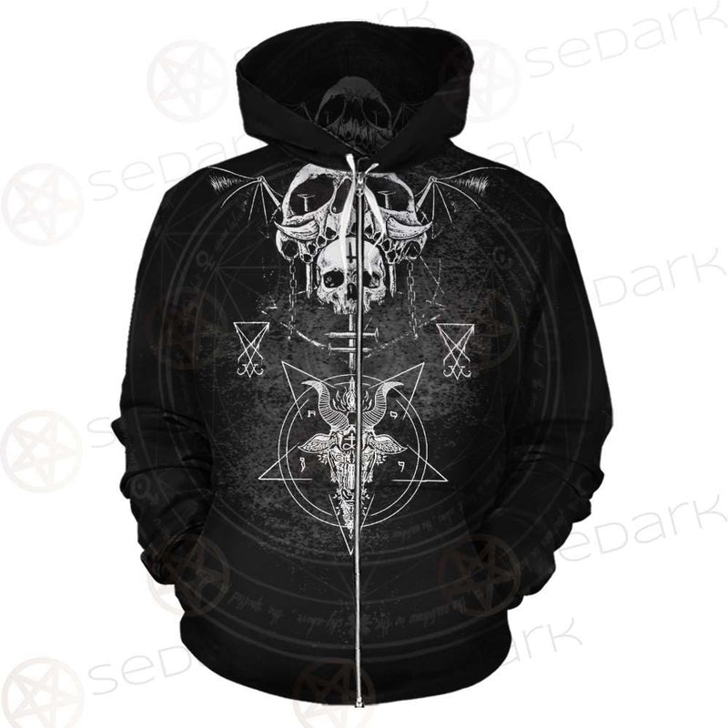 Skull Lucifer Symbol SED-0530 Hoodie & Zip Hoodie