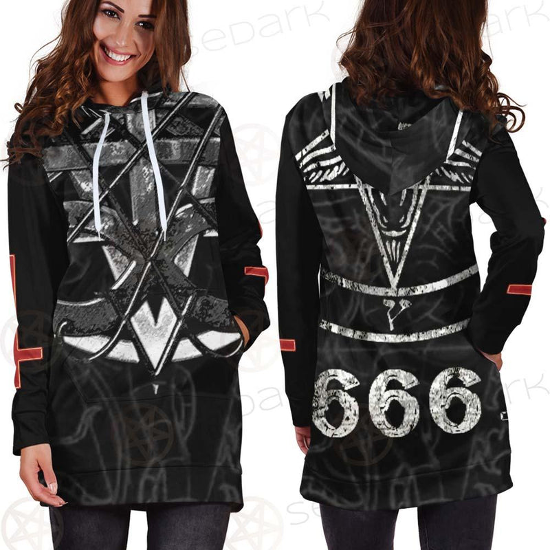 Sigil Of Baphomet 666 SED-0531 Hoodie Dress