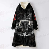 Sigil Of Baphomet 666 SED-0531 Oversized Sherpa Blanket Hoodie