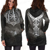 Viking Runes Dragon SED-0532 Hoodie Dress