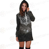 Viking Runes Dragon SED-0532 Hoodie Dress