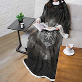 Viking Runes Dragon SED-0532 Sleeved Blanket