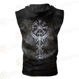 Viking Runes Dragon SED-0532 Zip Sleeveless Hoodie