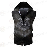 Viking Runes Dragon SED-0532 Zip Sleeveless Hoodie