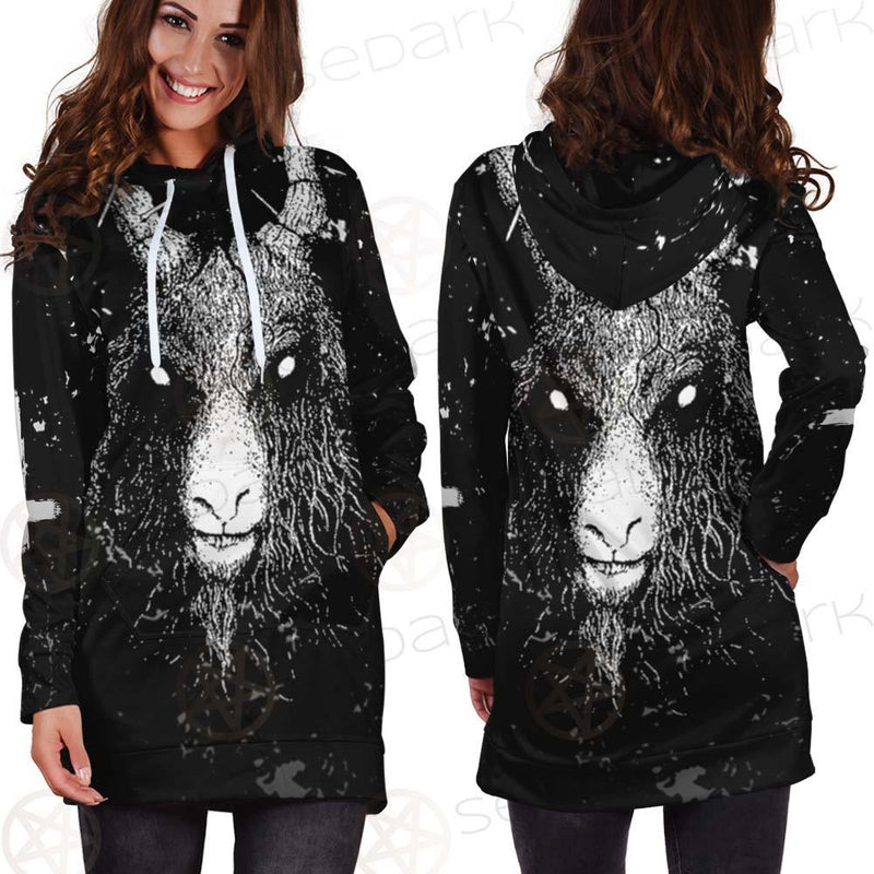 Satanic Cross Inverted 666 SED-0536 Hoodie Dress