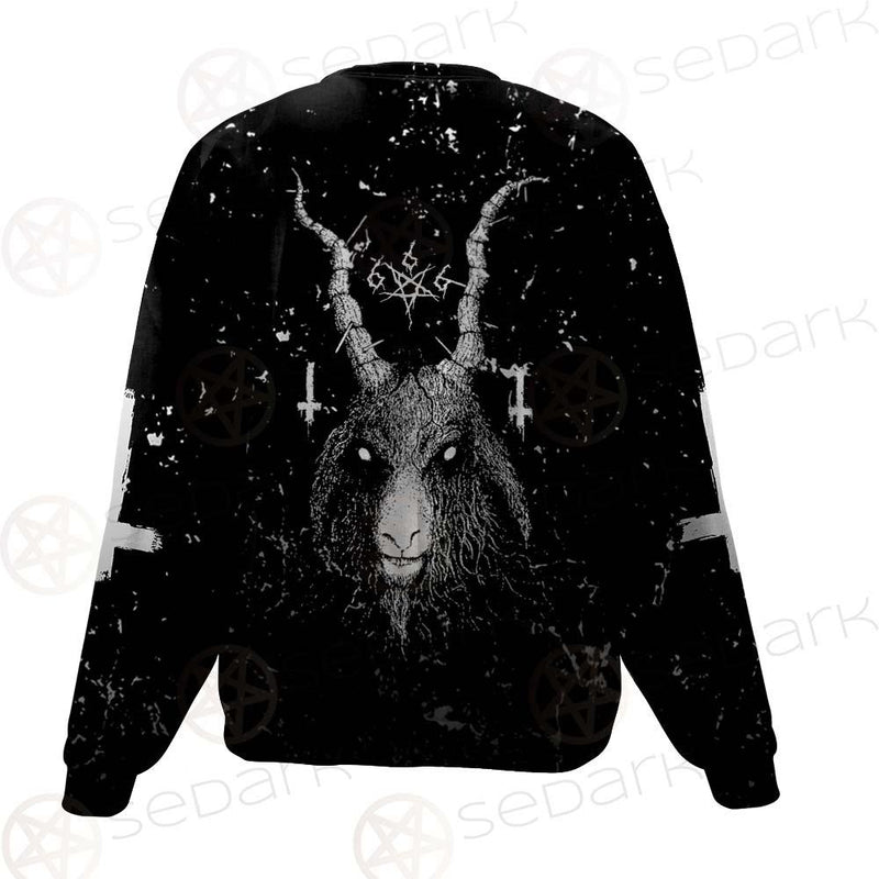 Satanic Cross Inverted 666 SED-0536 Unisex Sweatshirt