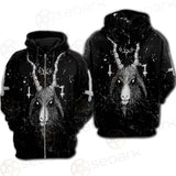Satanic Cross Inverted 666 SED-0536 Hoodie & Zip Hoodie Raglan