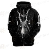 Satanic Cross Inverted 666 SED-0536 Hoodie & Zip Hoodie Raglan