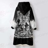 Skull Sigil Of Baphomet SED-0537 Oversized Sherpa Blanket Hoodie