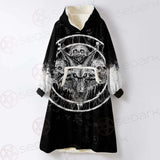 Skull Sigil Of Baphomet SED-0537 Oversized Sherpa Blanket Hoodie