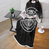 Skull Sigil Of Baphomet SED-0537 Sleeved Blanket