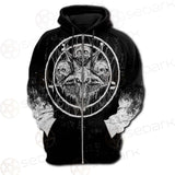 Skull Sigil Of Baphomet SED-0537 Hoodie & Zip Hoodie Raglan