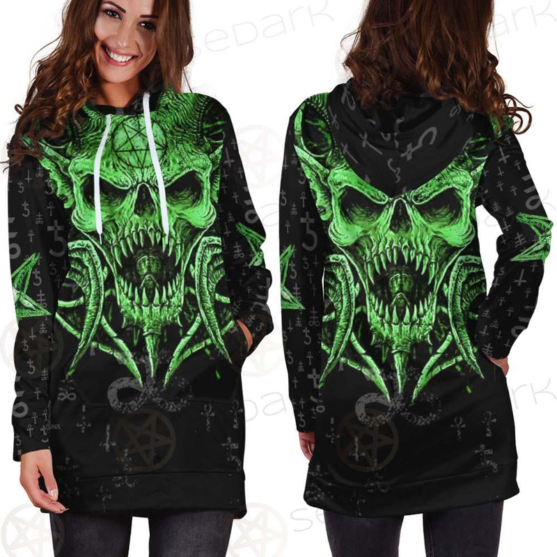 Satanic Symbols SED-0538 Hoodie Dress